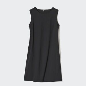 Uniqlo Ultra Stretch AIRism Sleeveless Mini Black Dress